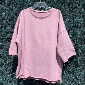 Pink wide cut sweater